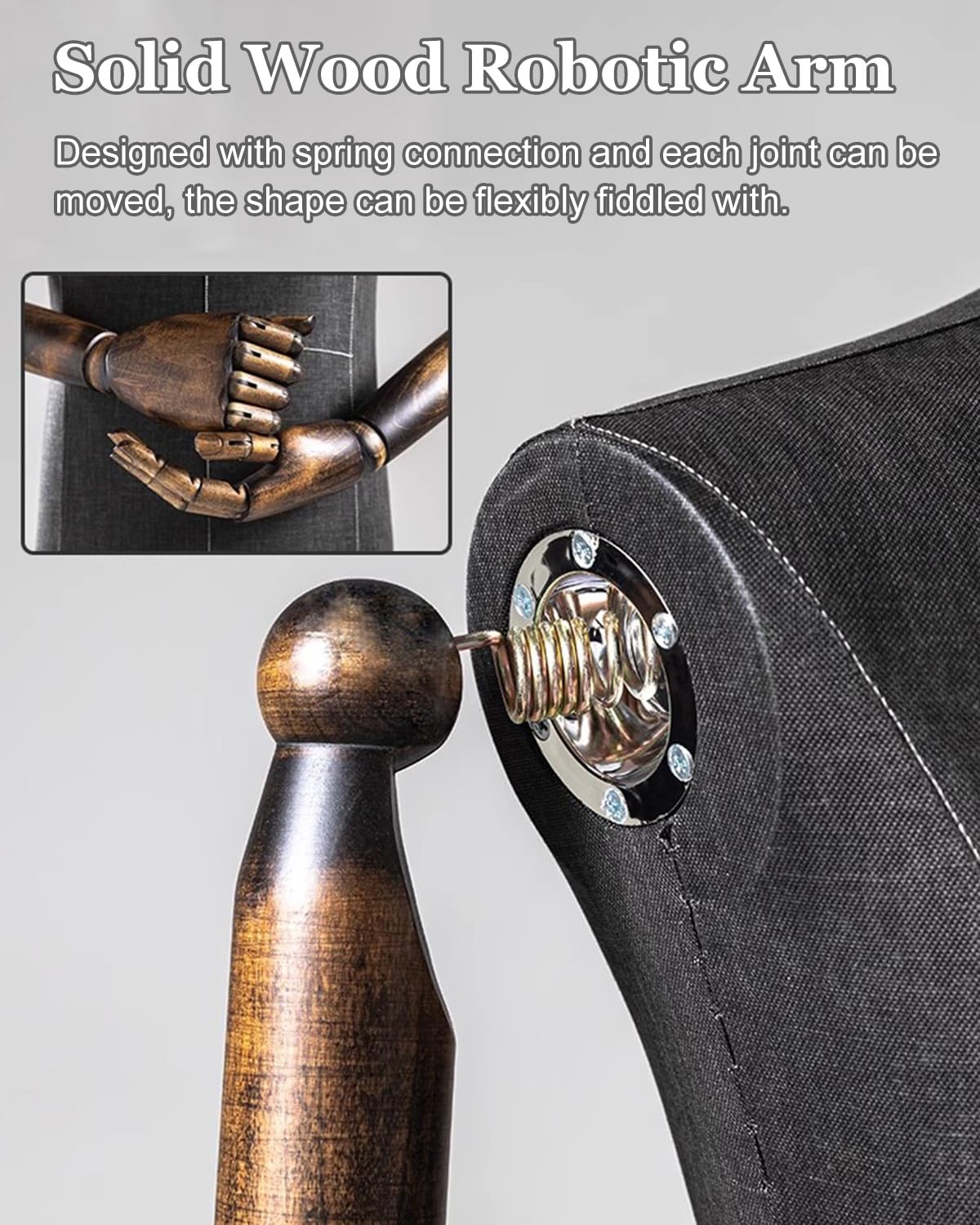 manekin, Manekin do prezentacji ubrań, realistyczny pół-manekin tułowia(Brown Wood)