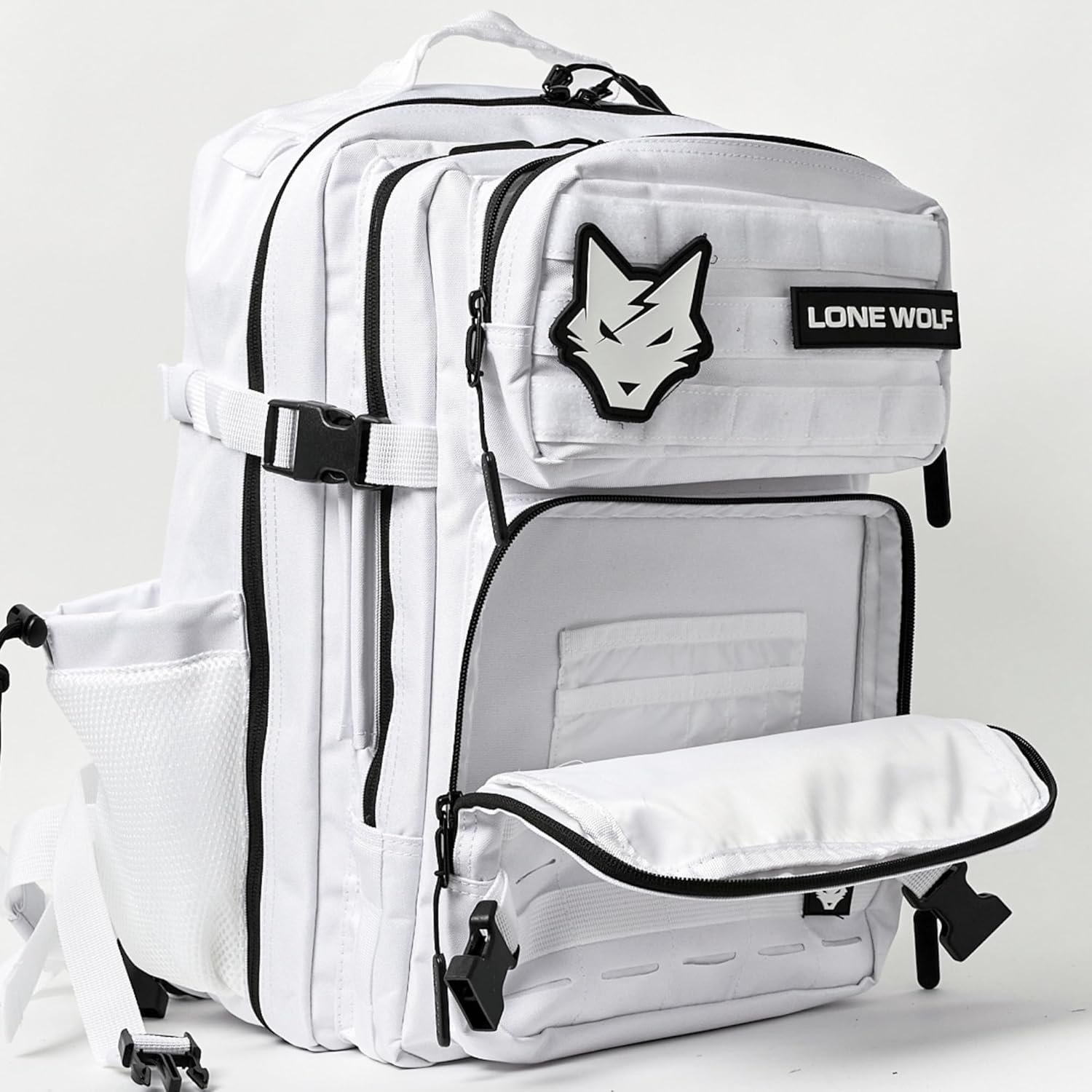 Lone Wolf Fitness Gen 3 Sports Backpack 35L White - Image 2