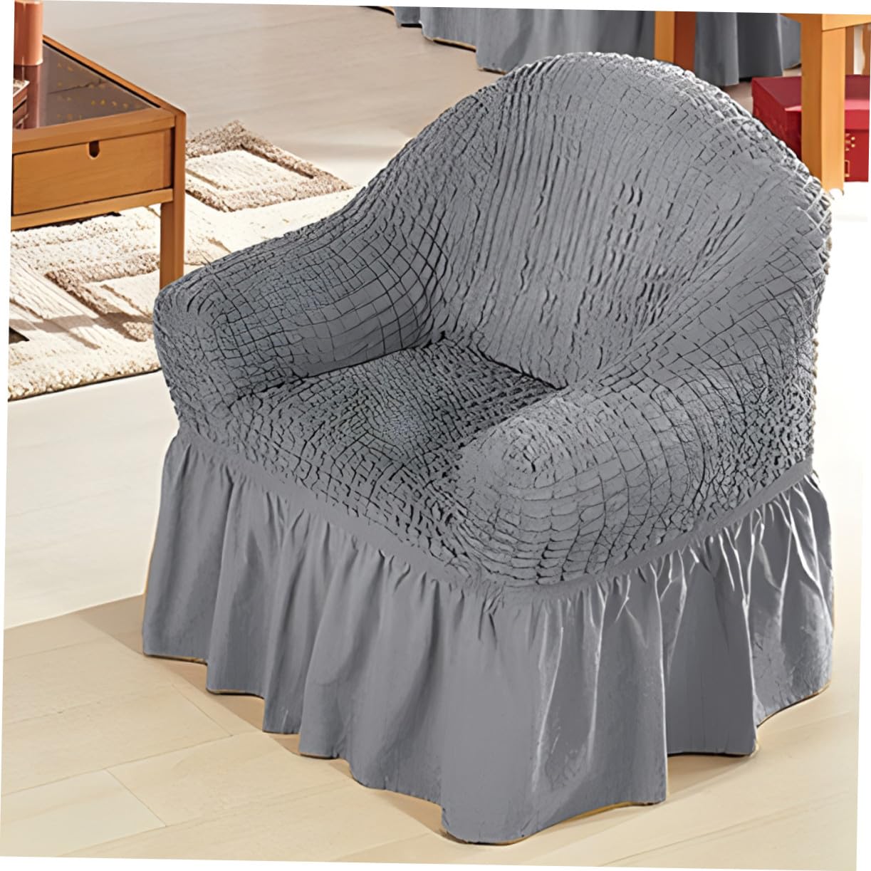 Toyvian Stretch Sofabezug Polyester Polyurethan Couchschutz für Relaxsessel mit Tasche Wohnzimmer Schonbezug Schutzhülle