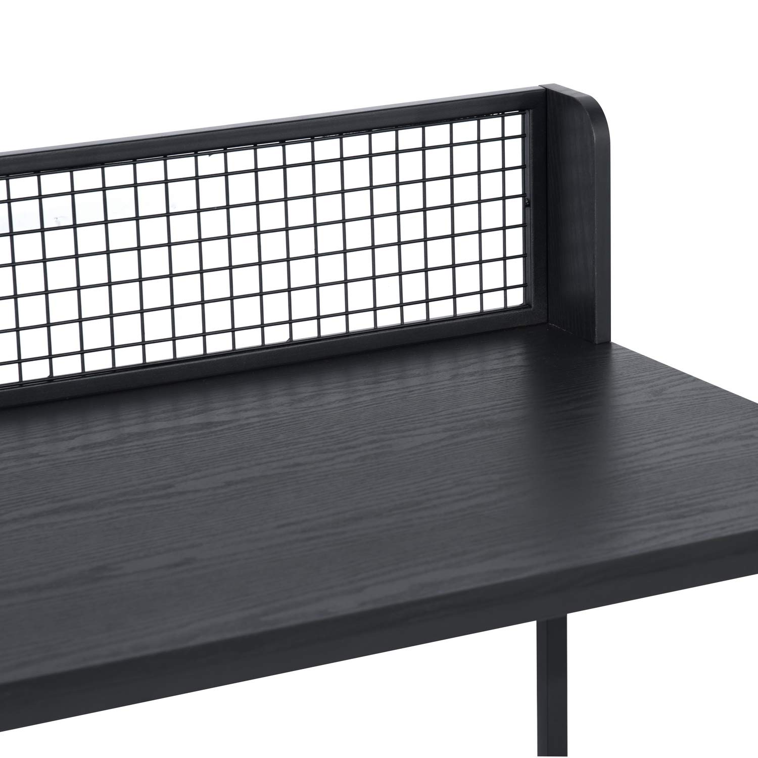 FurnitureR Escritorio esquinero en Forma de L, Mesa Industrial para computadora, Gran Superficie de Almacenamiento con Patas de Metal, estación de Trabajo para computadora, Escritorio de Estudio para