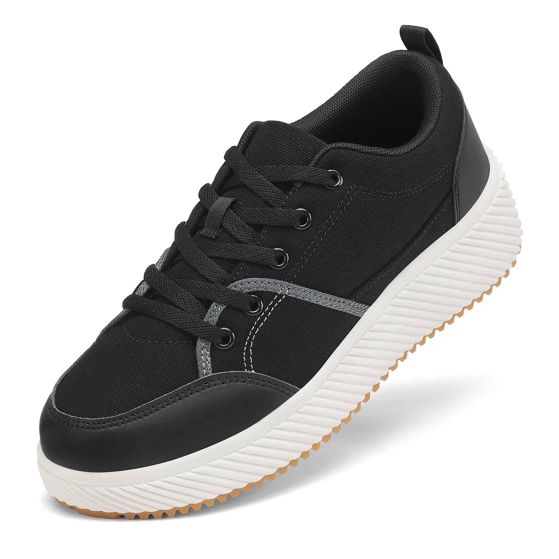 VZQ Platform Sneakers for Women,Comfortable Low Top Braided Womens Chunky Sneakers Casual Classic Tennis Shoes for Walking