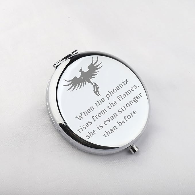 Espejo de Maquillaje WUSUANED Phoenix Rising Redondo miniatura 2