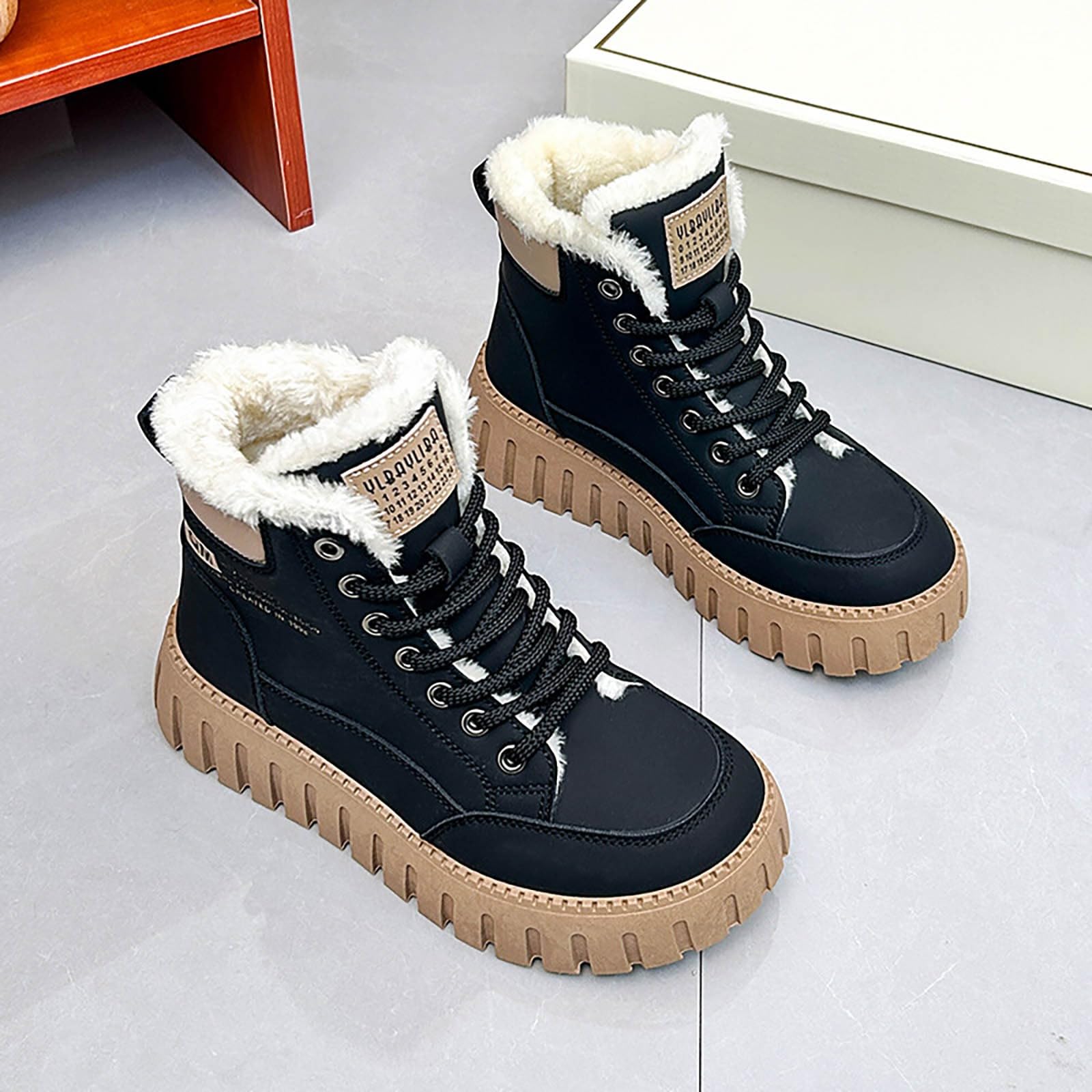 Apres Ski Femme Bottes De Neige Botte Chaussures Hiver D'hiver Pour Chaussure Bottine Montantes Randonnée Bottines Imperméable Boots Après Chaudes Chaude Fourrées Fourrée Après-Ski Apres-Ski