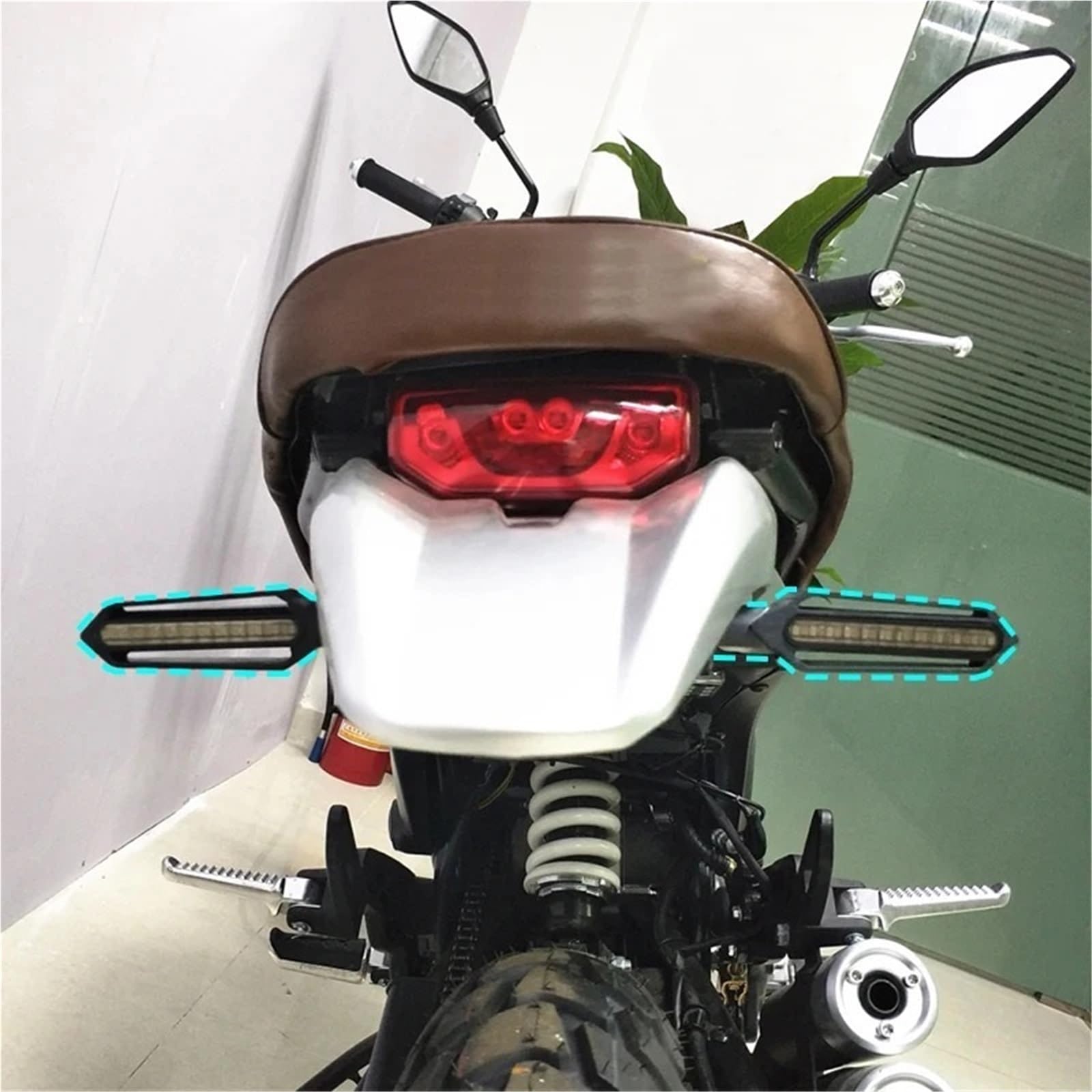 Światła kierunkowskazów Lampka Kontrolna Kierunkowskazów | Motocykl 10mm Wskaźnik Kierunkowskazu Światło Do Jazdy Płynące Światła Hamulcowe(4 Pcs)