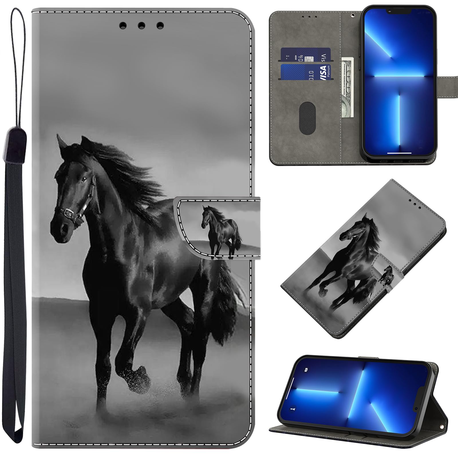 BOLELAW Hülle für Samsung Galaxy S26 Ultra, PU Leder Flip Ca