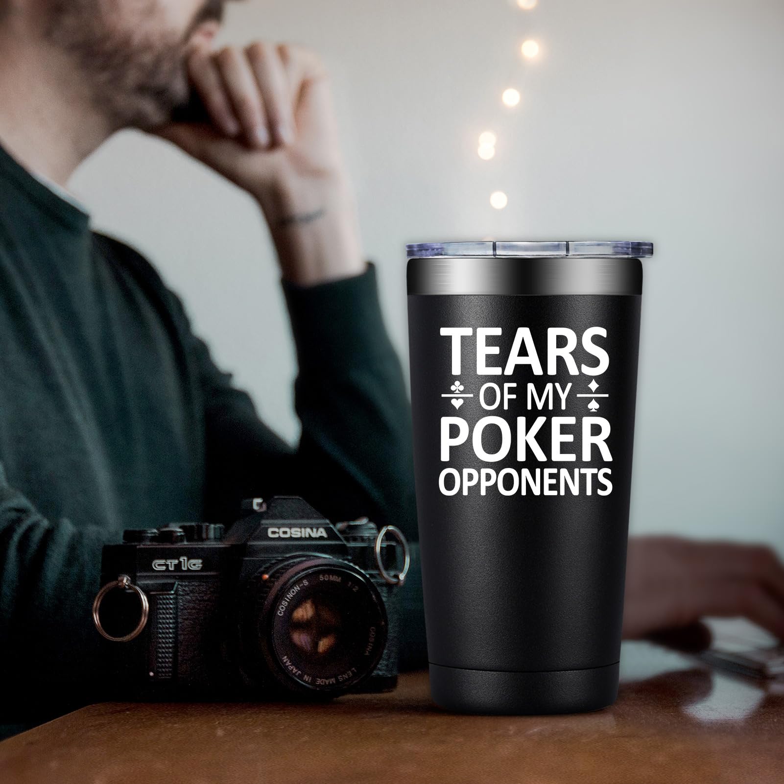 Poker Gifts for Men Women - Gifts for Poker Players - Christmas Brithday Gift for Pokers Lovers - 20oz Pokers Gift Ideas Tumbler