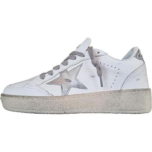 Golden Goose Ballstar2 Stella Glitter 80185 Women's Sneakers White