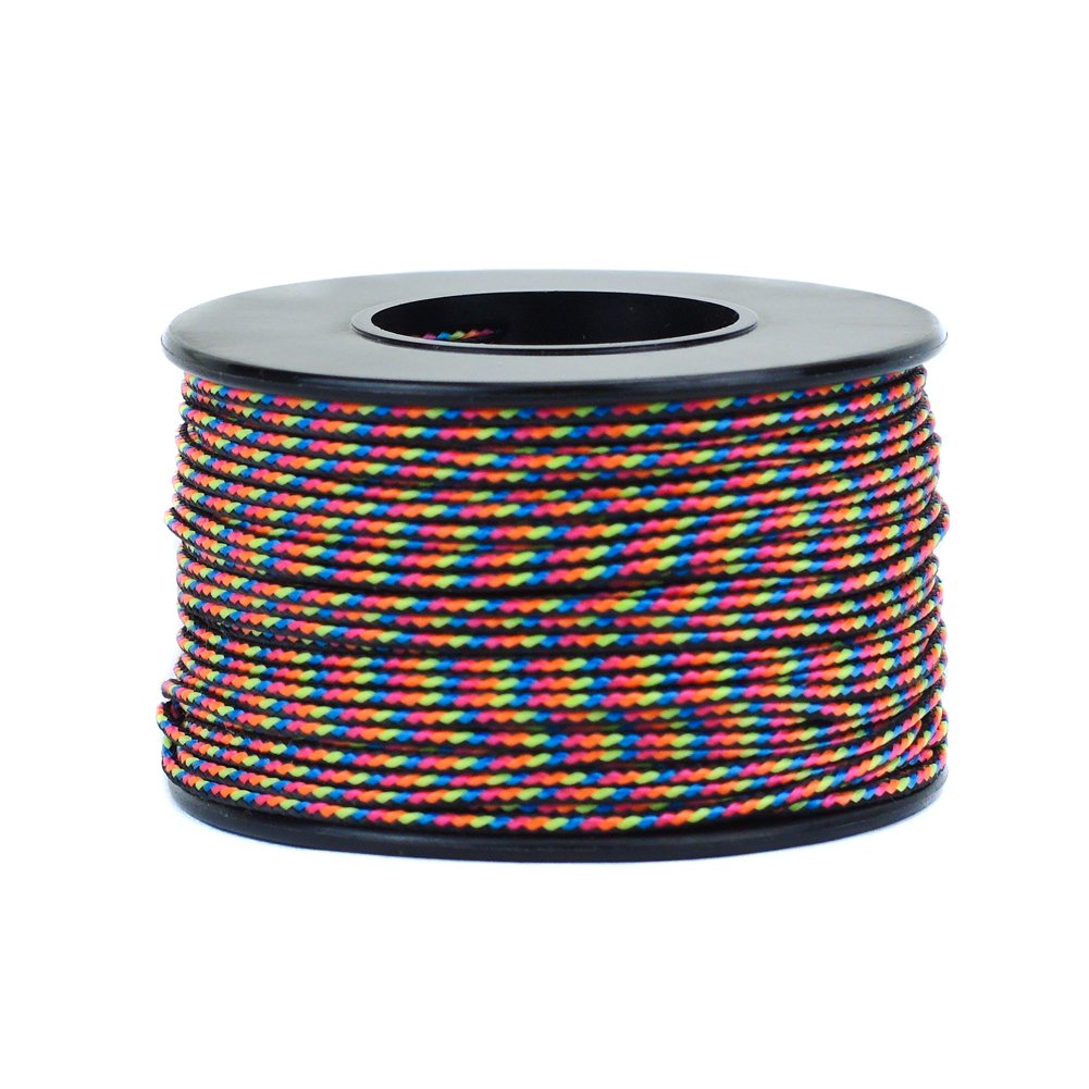 Micro Cord - 125 Foot Spool of 1.18mm 100 Pound Minimum Break Strength Paracord - Available in 28 Color Varieties and 1, 2, or 5 Piece Pack