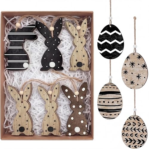 Pinkunn 24 Pcs Easter Ornaments for Tree Rustic Easter Tree