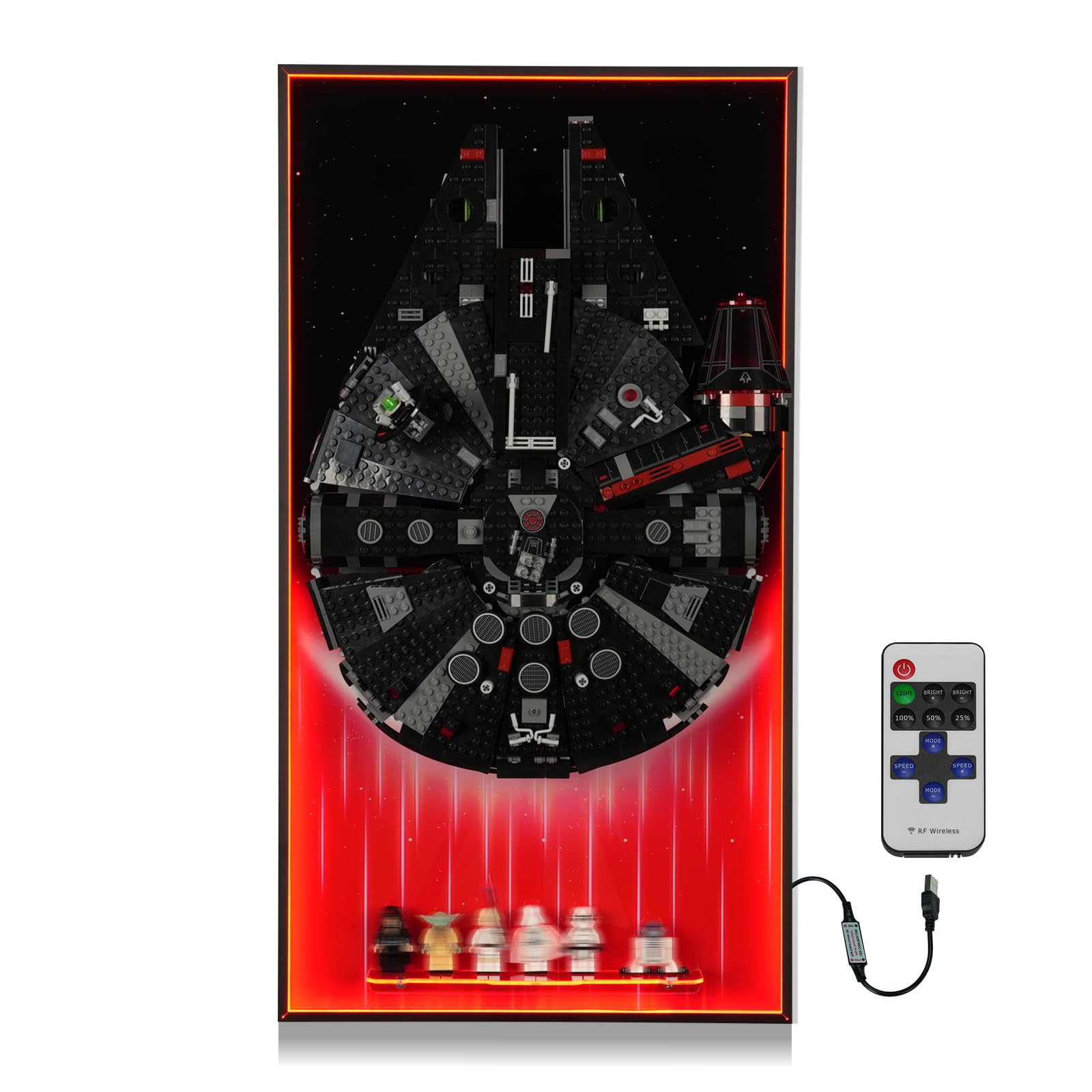 Amazon.com: Lighted Display Wallboard Compatible with Lego Star