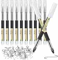 12 Penne Gel Nere Surcotto 0.5mm - Asciugatura Rapida Per Scrittura Precisa - Foto 12