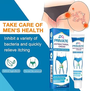 Antibacterial Cream for Private Parts,Anti Itching Crea-m for Private Parts,Can Quickly Relieve Itching and Chapped Feeling and Remove Odor,Antipruritic Cream for Men and Women (30g+20g)