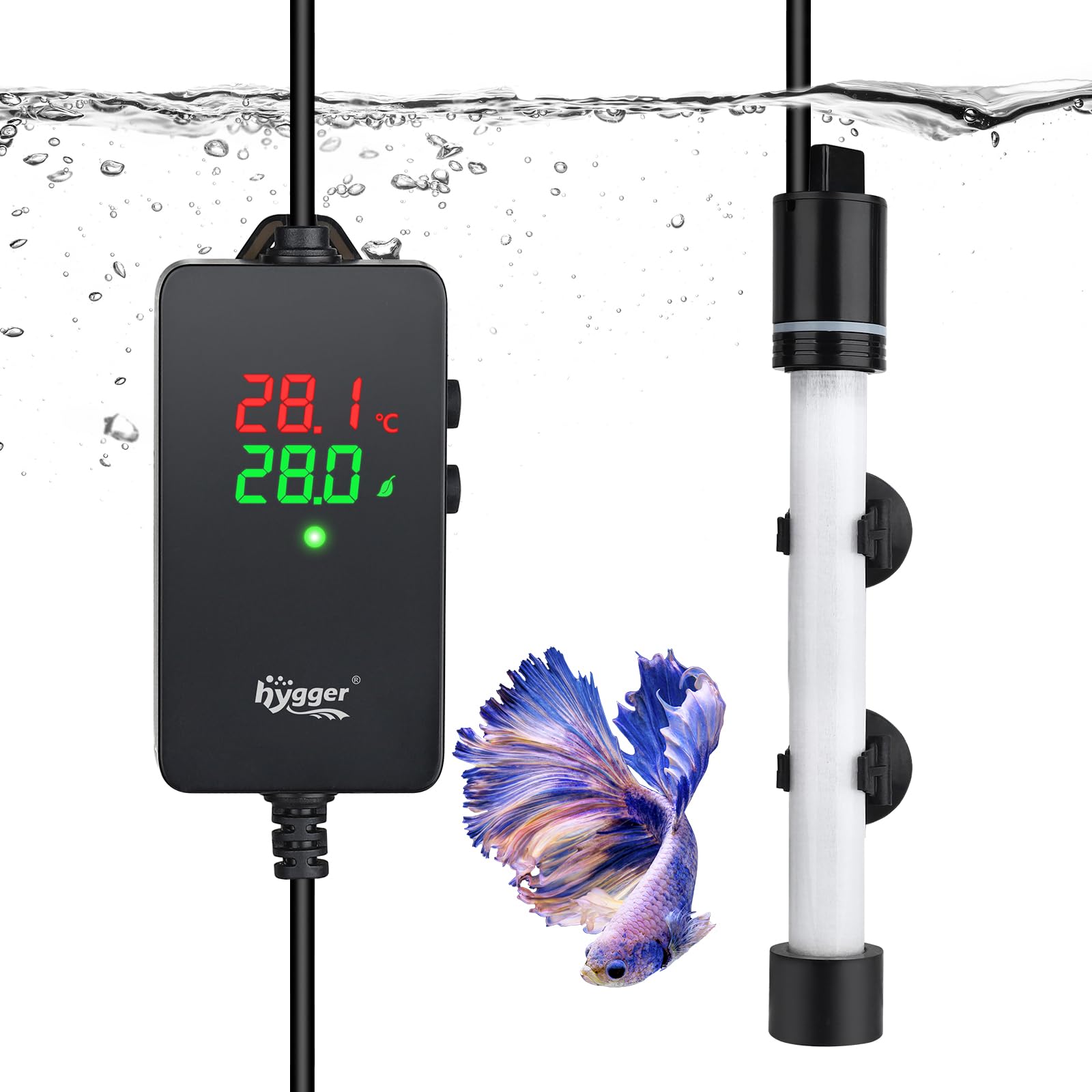 hygger Mini chauffage submersible pour aquarium 300 W