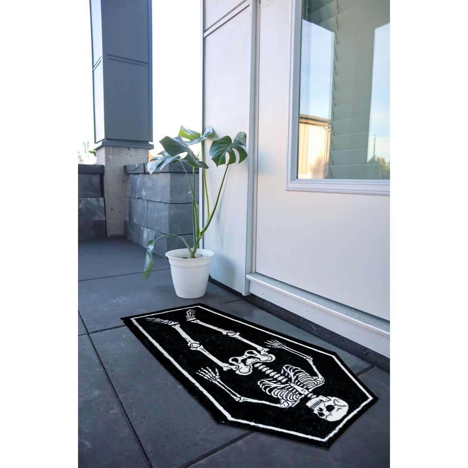 Tinideya Halloween Bath Mat - 20x32 Inch Ghost 'Boo' Bathroom Rug, Non-Slip & Washable - View #10