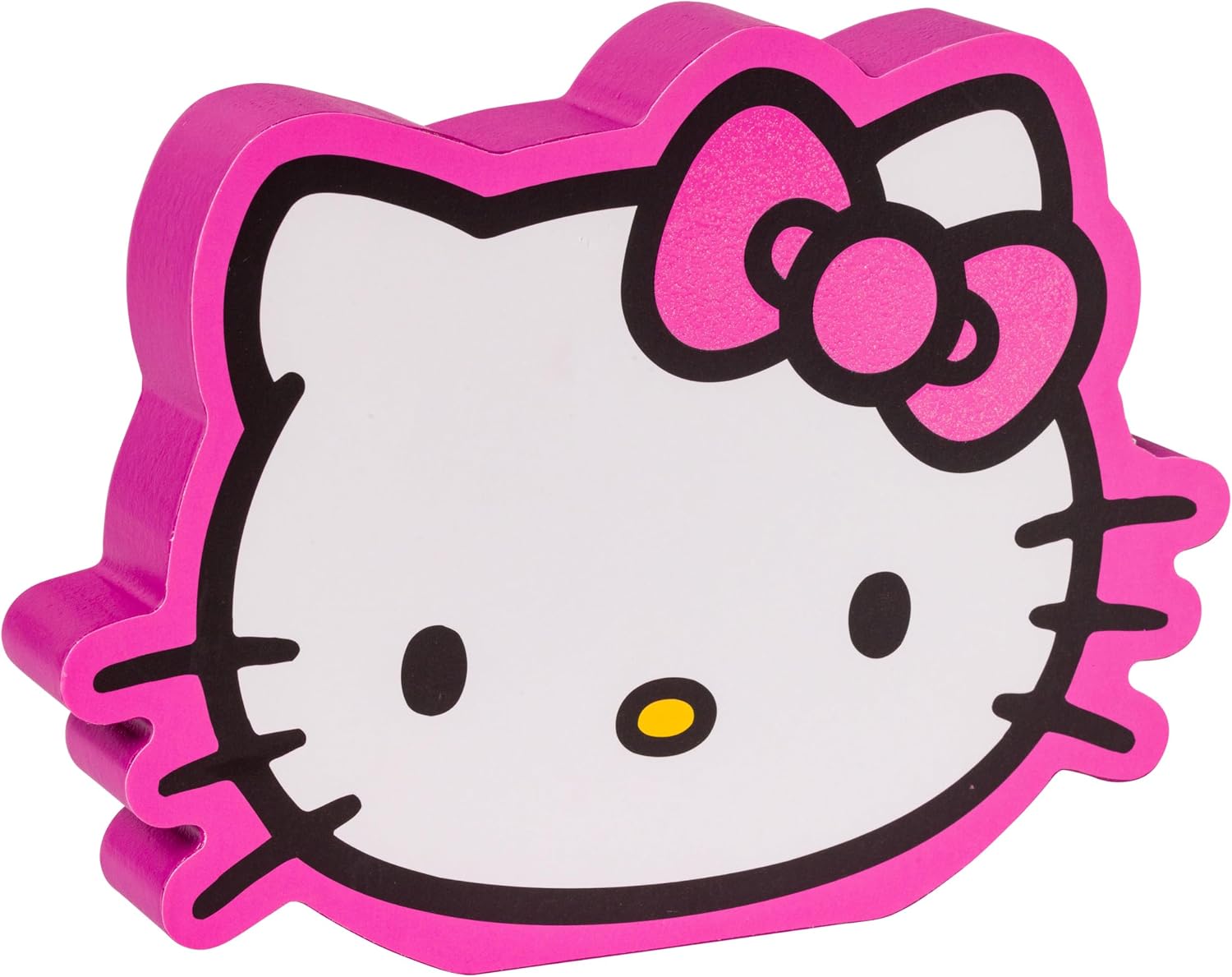 Silver Buffalo Sanrio Hello Kitty Glitter Large Die Cut MDF Box Wall Sign, 5.9” x 1.2” x 8” image 4