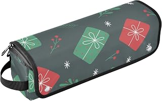 FRODOTGV Hot Hair Tools Travel Bag Christmas Pattern Gifts Carry Spruce Suitcase for Women Waterproof Curling Iron Travel Bag for Flat Iron Hot Tools and Hair Care Accessories, Christmas Pattern Gifts