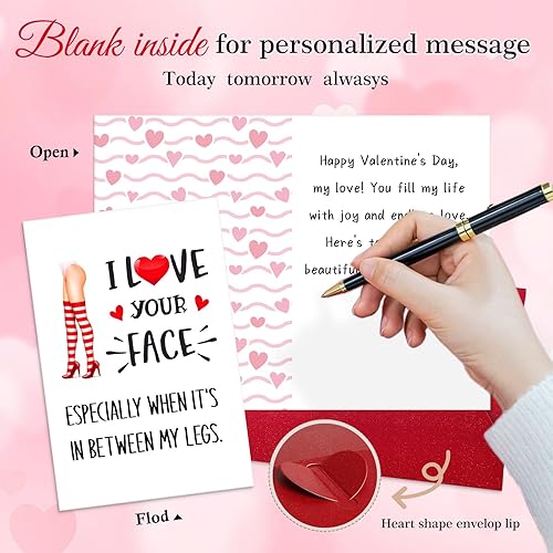 Miniatura 4 de PETCEE Divertida tarjeta de San Valentín para él, marido, novio, tarjetas de San Valentín traviesas y sucias para hombres y adultos, tarjeta de