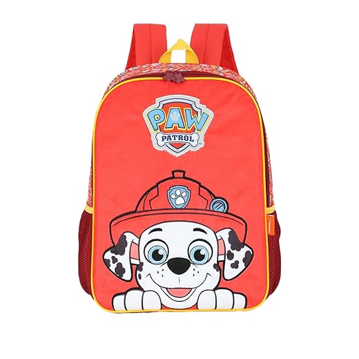 Mochila Costas Escolar Patrulha Canina Licenciada New - Vermelho