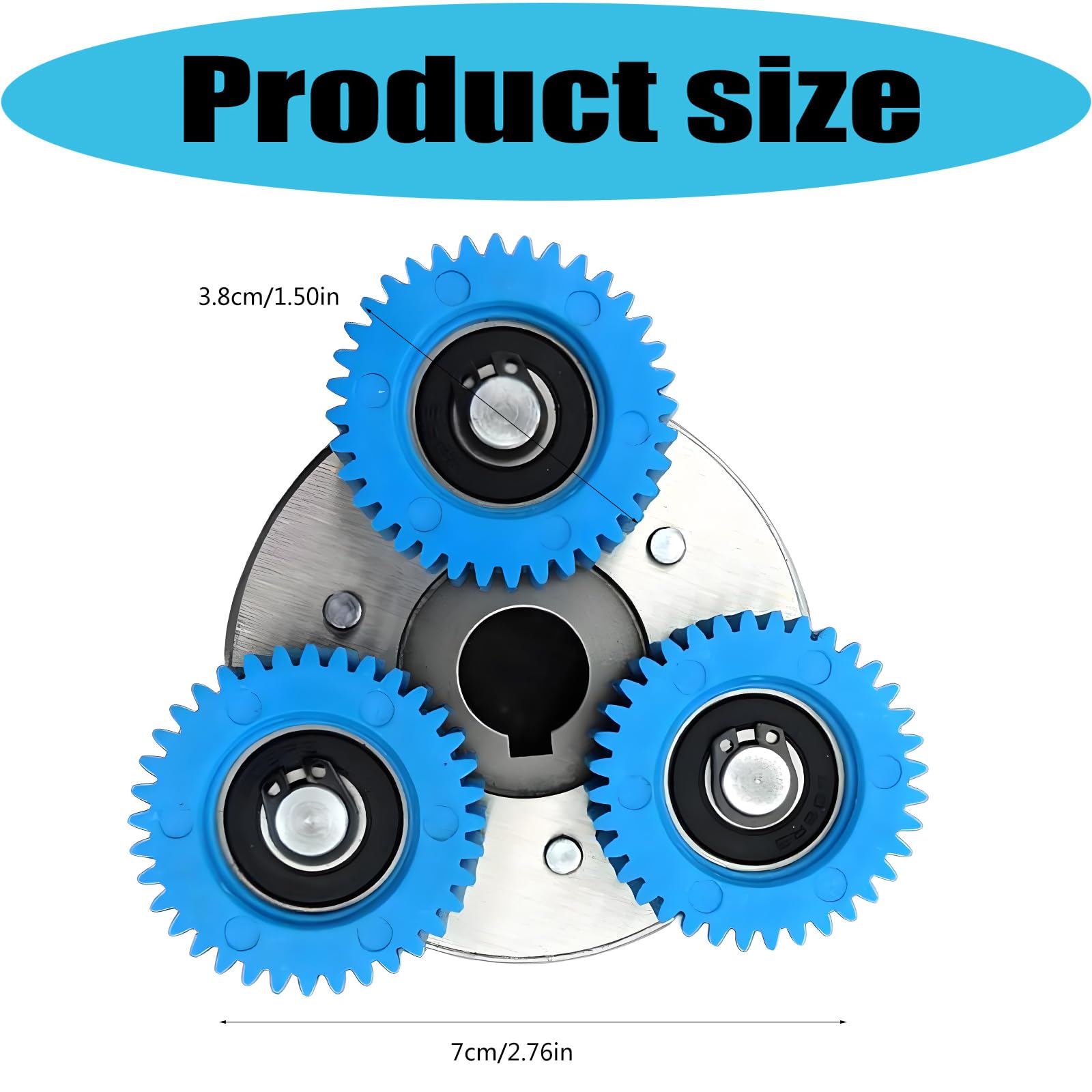Gruppo frizione in acciaio da 38 mm per riparazione bici elettrica, gruppo in nylon per manutenzione del motore, scambi ingranaggi usurati e progetti ricostruzione della trasmissione