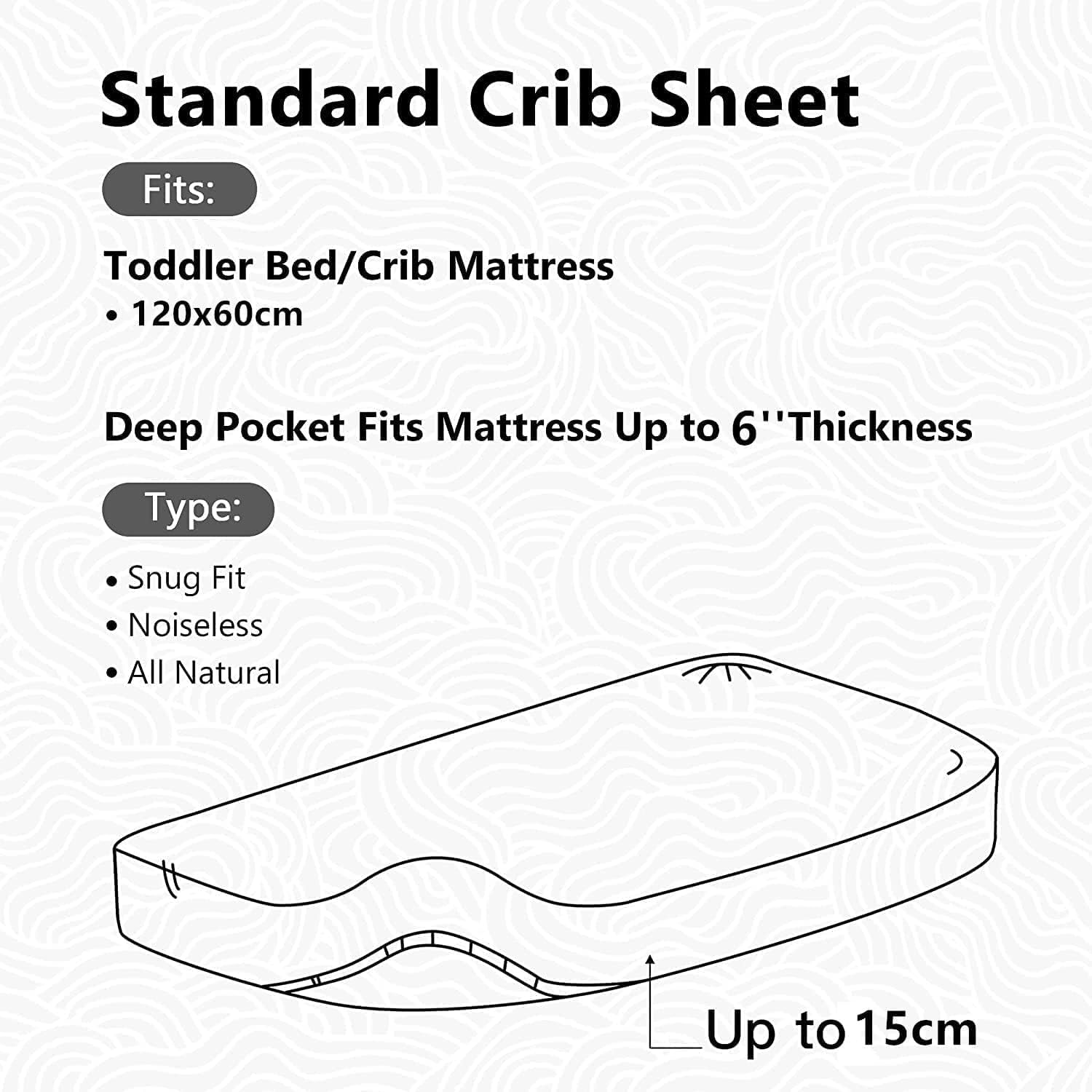 Lot De 2 Draps Housses Bébé 60x120 Cm - Microfibre Douce Et Respirante - Pour Lit Enfant Et Parc