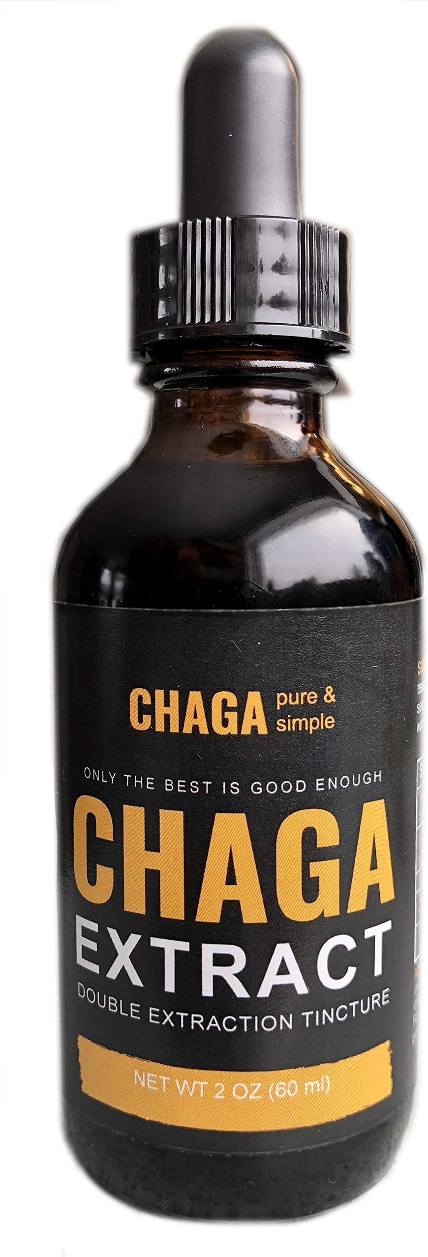 ChagaHarvestedByHand Extract Tincture 2 oz (59 ml) - Organic Double Extraction Liquid - Canadian Wild Harvested from Living Birch Trees - Only The Best Pure and Simple (Organic Alcohol)