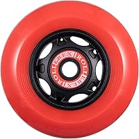 Vista 5 de Rollerex VXT500 - Ruedas para patines en línea, paquete de 4 (rodamientos, espaciadores y arandelas opcionales), ruedas de repuesto duraderas