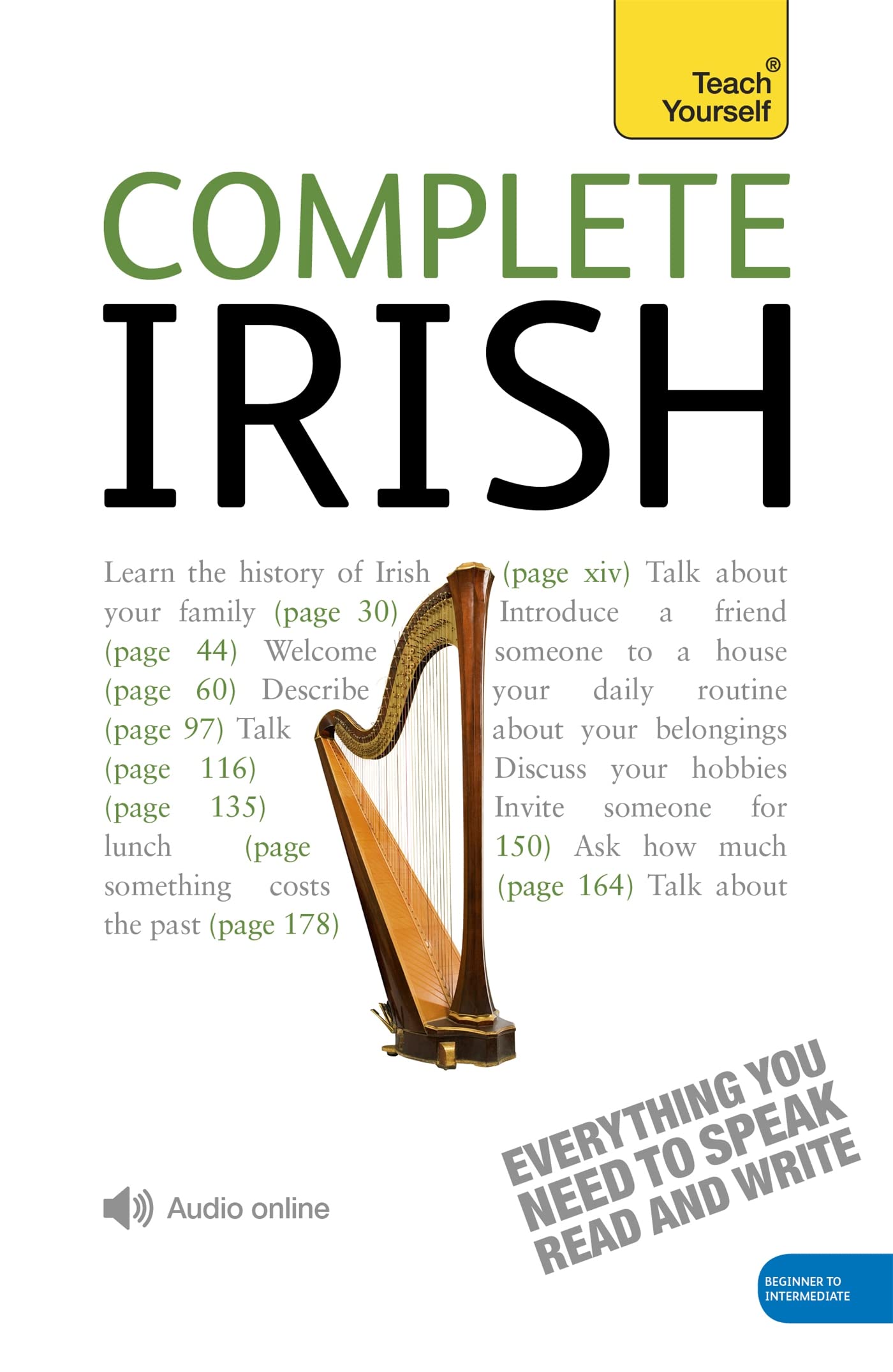 Complete Irish Beginner to Intermediate Course: Learn to read, write, speak and understand a new language