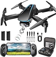 Oddire Foldable Drone with 1080P HD Camera for Adults - 2 Batteries, Stable Hover, Trajectory Flight, 3D Flip, Beginner Friendly
