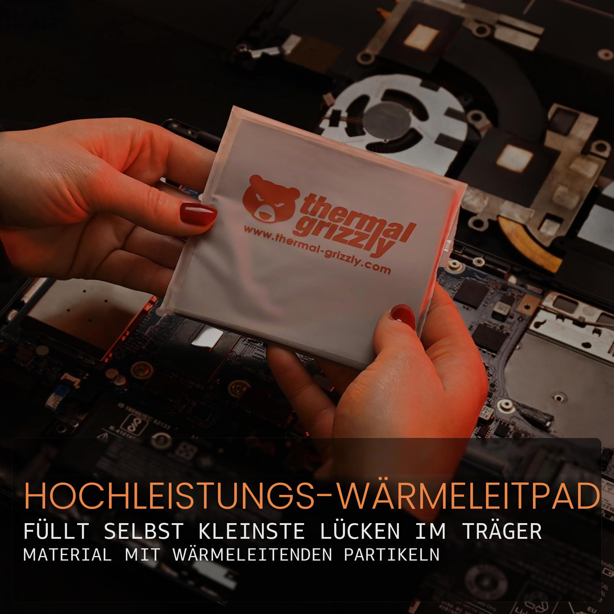 Thermal Grizzly - Minus Pad Extreme 2 - Hochleistungs Wärmeleitpad - 100x100x1,5 mm - Überragende Wärmeleitfähigkeit, Nicht leitend - Ideal für GPU, SSD, RAM, Spielekonsolen
