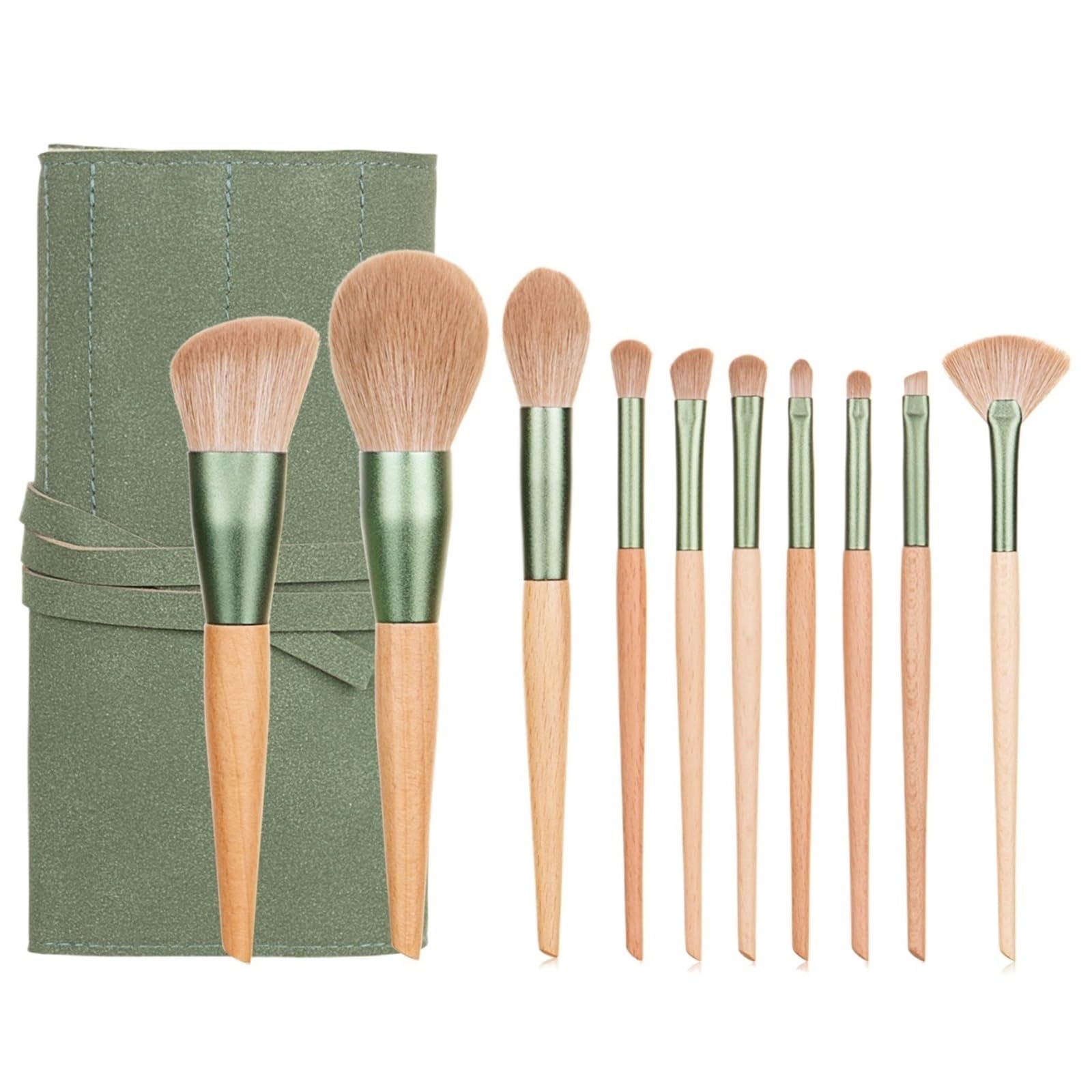 Vollständiges Makeup Pinselset Qingluo Green Cloud Kosmetikpinsel-Set