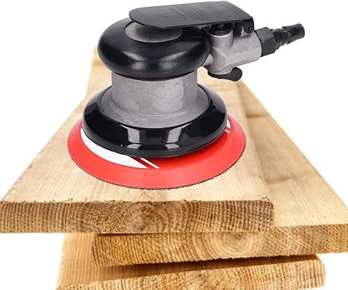 Miniatura 6 de Lijadora orbital aleatoria del aire 12000Rpm Lijadora neumática de la palma de la aleación de aluminio Lijadora del coche del aire