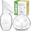 haakaa Manual Breast Pump & Ladybug Breast Milk Collector Combo for Collecting Breastmilk, BPA Free