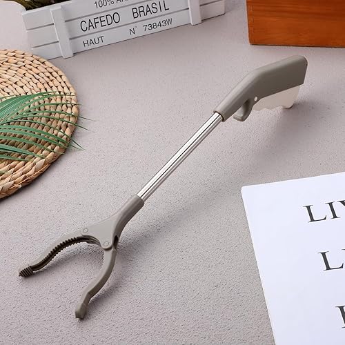 Miniatura 8 de Amosfun Herramienta de agarre de 15.8 pulgadas de largo, ligera, agarrador de garras de basura, herramienta de alcance, recogedor de recogida con