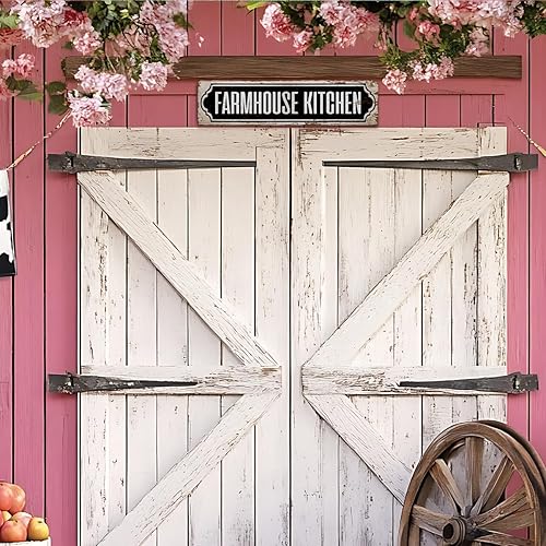 Miniatura 5 de Letrero de cocina de granja, letreros de metal oxidado de 15.8 x 4 pulgadas, letreros de metal rústico de alta calidad, decoración de pared de
