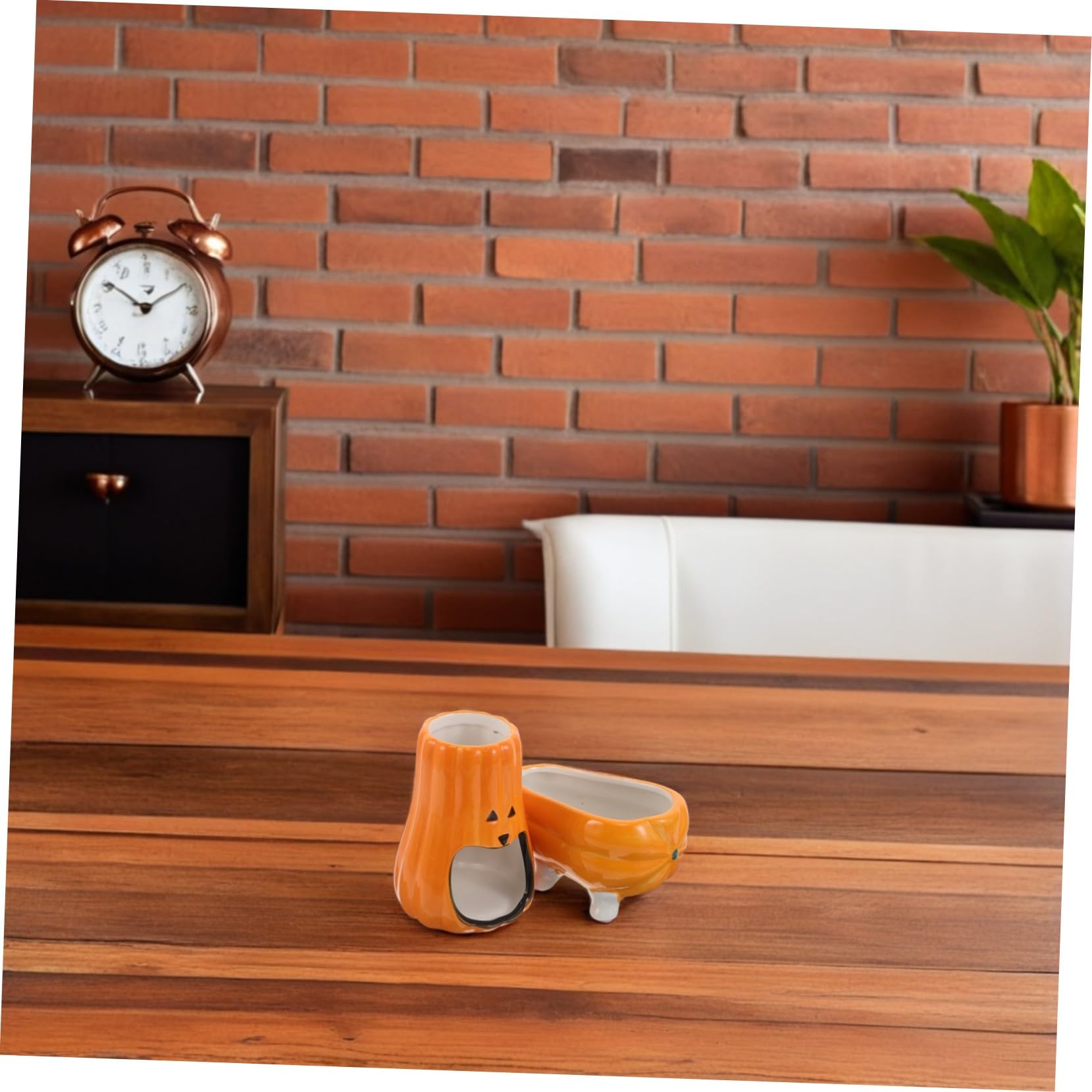 Toddmomy Support pour Distributeur Eau Céramique Forme de Citrouille Base Élargie Antichute Porte-Bouteille pour Hamsters Gerbilles Souris et Petits Rongeurs