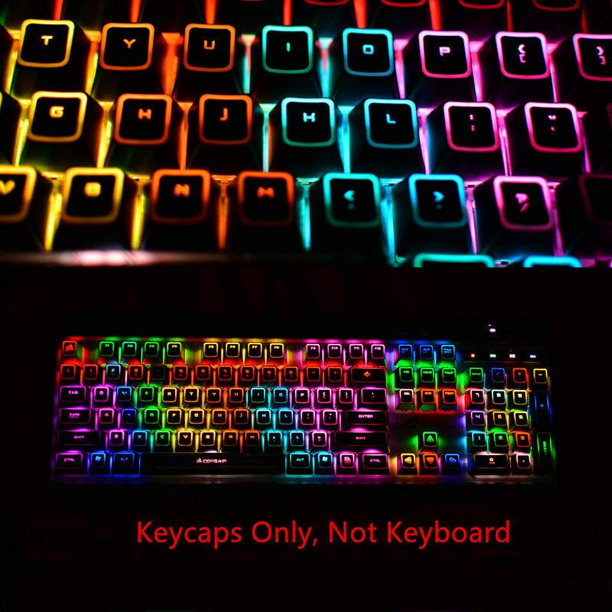 104 Keycaps ROG Backlit Keycap for Corsair K65 K68 K70 RGB K95 Platinum Strafe Mechanical Keyboards Gaming