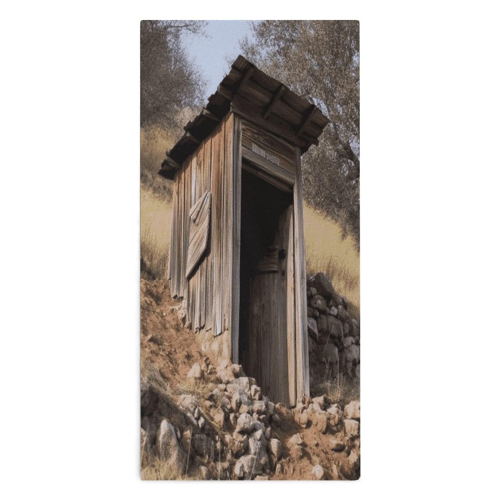 YUXBVKRS Old Ancient Outhouse Hand Towels for Bathroom 14x29 Inch