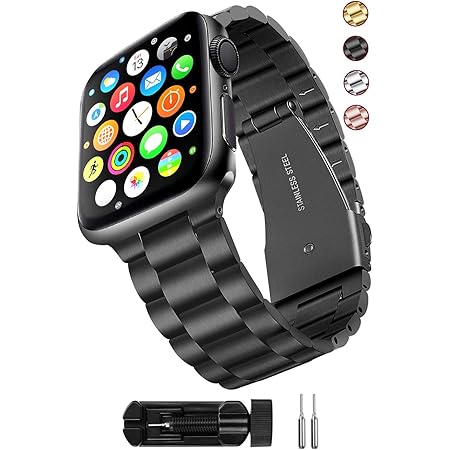 Amazon アップルウォッチ バンド アップルウォッチバンド 38mm 40mm 42mm 44mm アップルウォッチ6 バンド アップルウォッチse バンド アップルウォッチ5 バンド アップルウォッチ4 バンド アップルウォッチ3 バンド ステンレス アップルウォッチ おしゃれ Apple Watch
