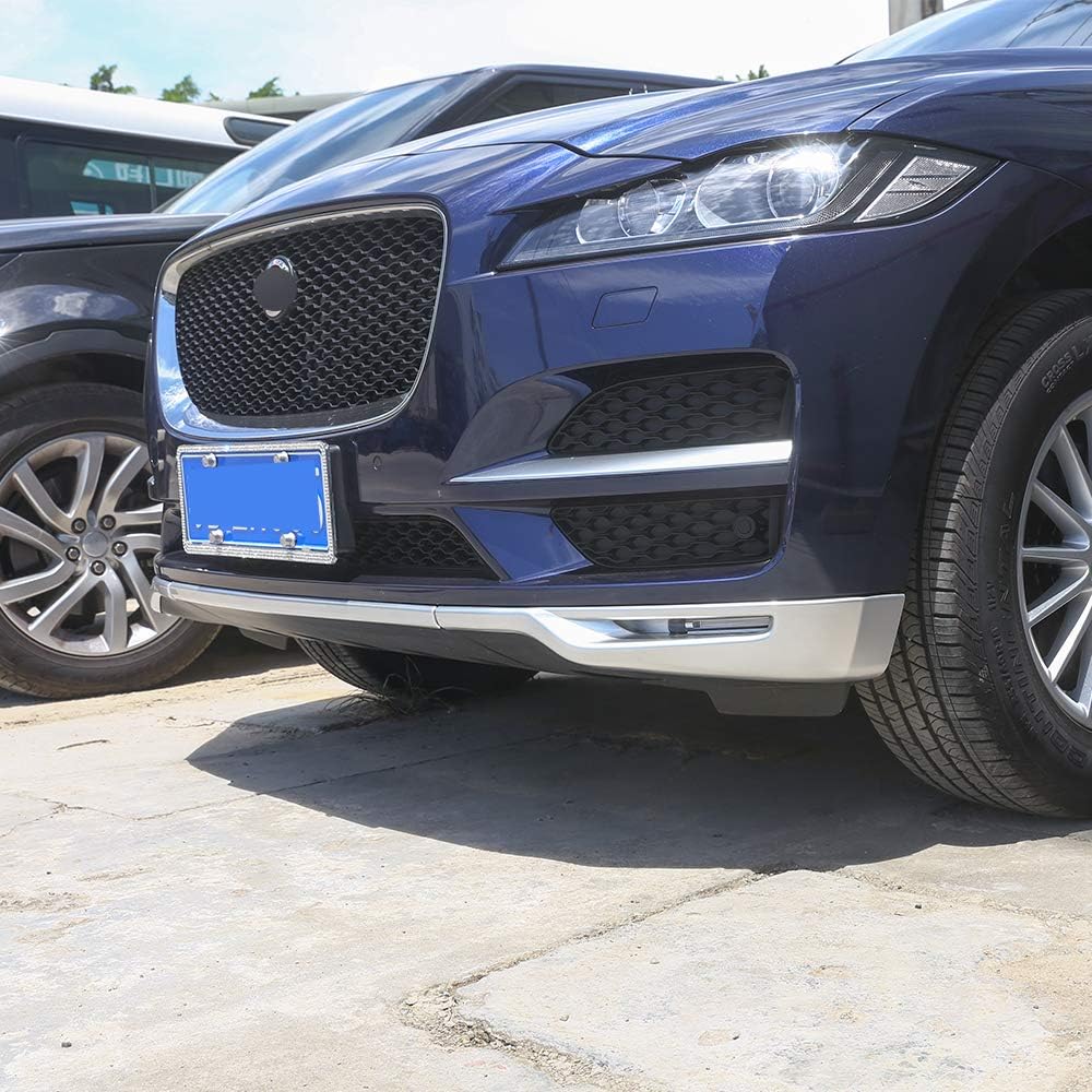 ABS Matte Chrome Front Grill Bumper Cover Trim For Jaguar F-Pace F Pace Prestige Premuim 2016 2017 2018