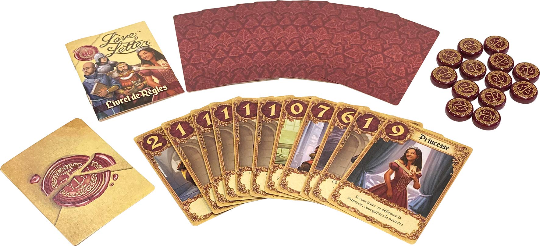 Jeu Love Letter Love Letter - Jeu De Société Déduction Et Stratégie Pour 2 à 6 Joueurs - Version Française Love Letter Jeu Jeu Love Letter Love Letter - Jeu De Société Déduction Et Stratégie Pour 2 à 6 Joueurs - Version Française Love Letter Jeu