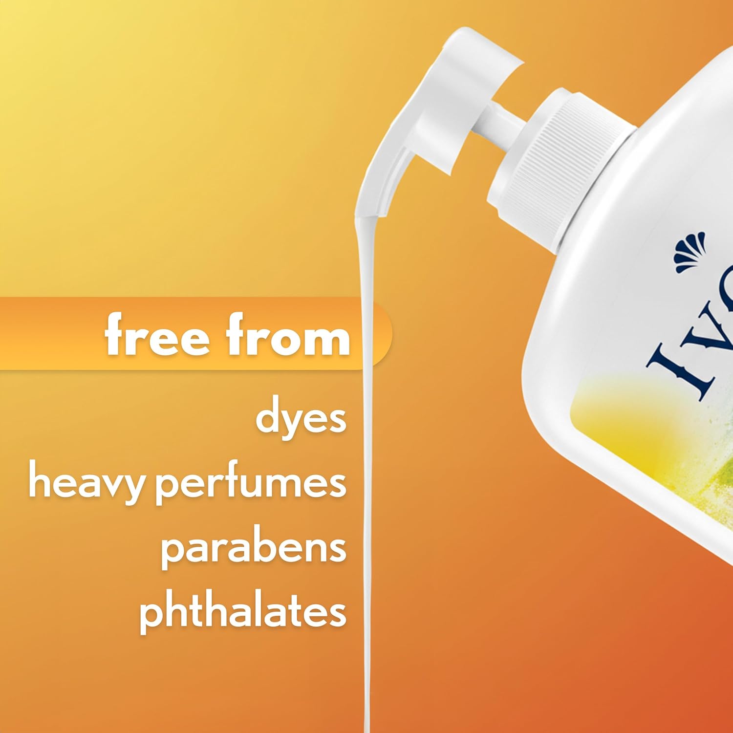 Ivory Body Wash, Designed for the Whole Family, Gentle Formula, Free of Dyes Heavy Perfumes, Parabens & Phthalates, Sunshine Spritz Scent, 35 oz