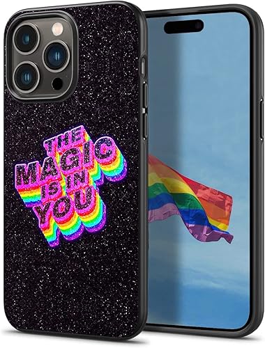 Galaxy Rainbow LGBTQ The Magic is in You Funda compatible con iPhone 16 15 14 13 12 11 Pro Max Galaxy S25 S24 S23 S22 S21 S20 FE Plus UltraA16 A15