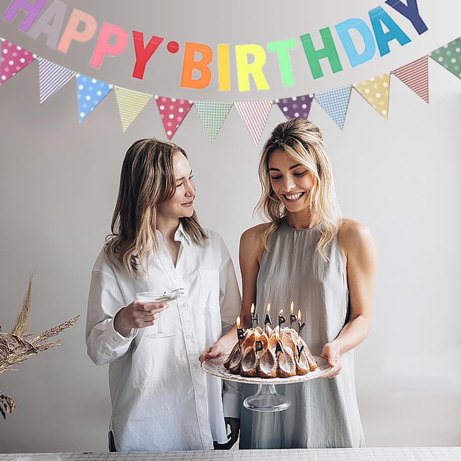 Set Decorazioni Per 12° Compleanno - Banner, Ghirlande E Spirali Oro E Nero - Per Ragazza E Ragazzo - 2
