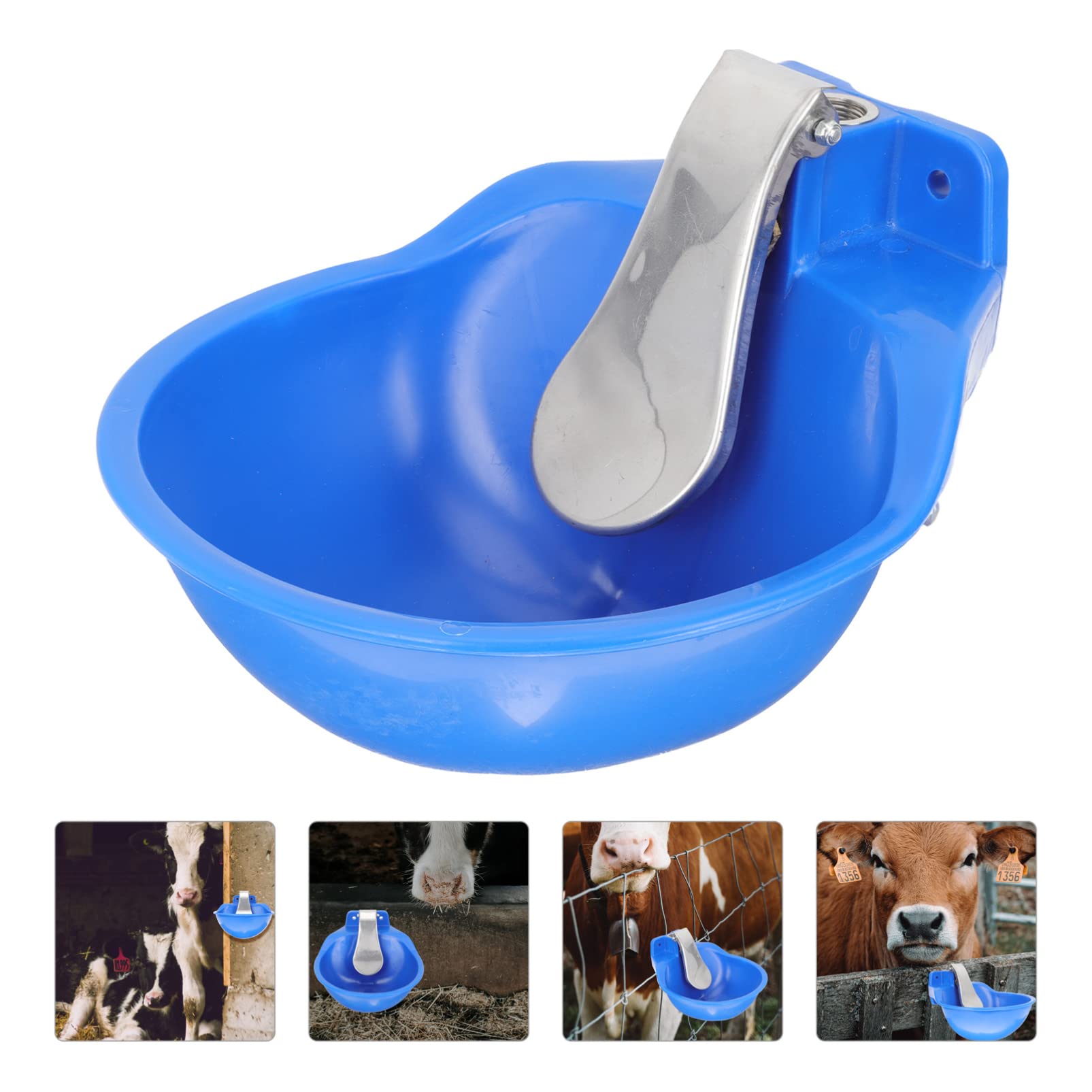 POPETPOP Fuente De Agua Potable Automática Para Ganado Comedero Para Vacas De Acero Inoxidable Bebedero Para Granja Sistema De Abrevadero Para Aves De Corral