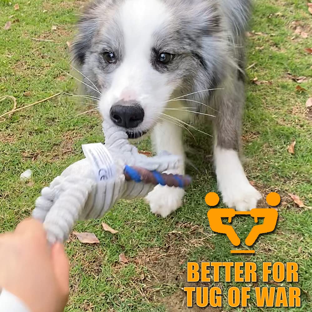 Soft Dog Toys for Small Medium Dogs Squeaky Dog Toys Plush Puppy Toy (Elephant) - Image 2