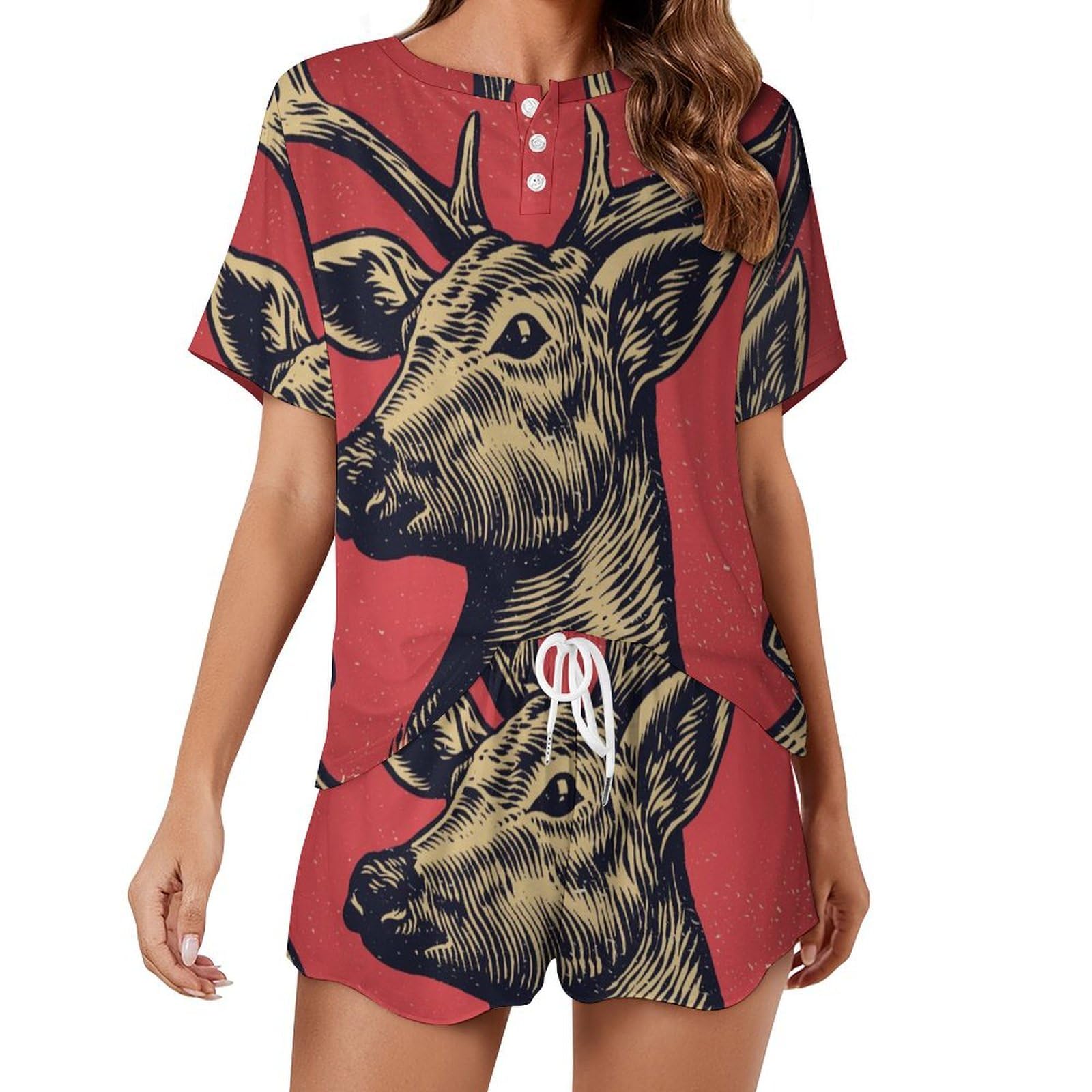 Ensemble de pyjama femme léger pour des soirées d'été cocooning - 8