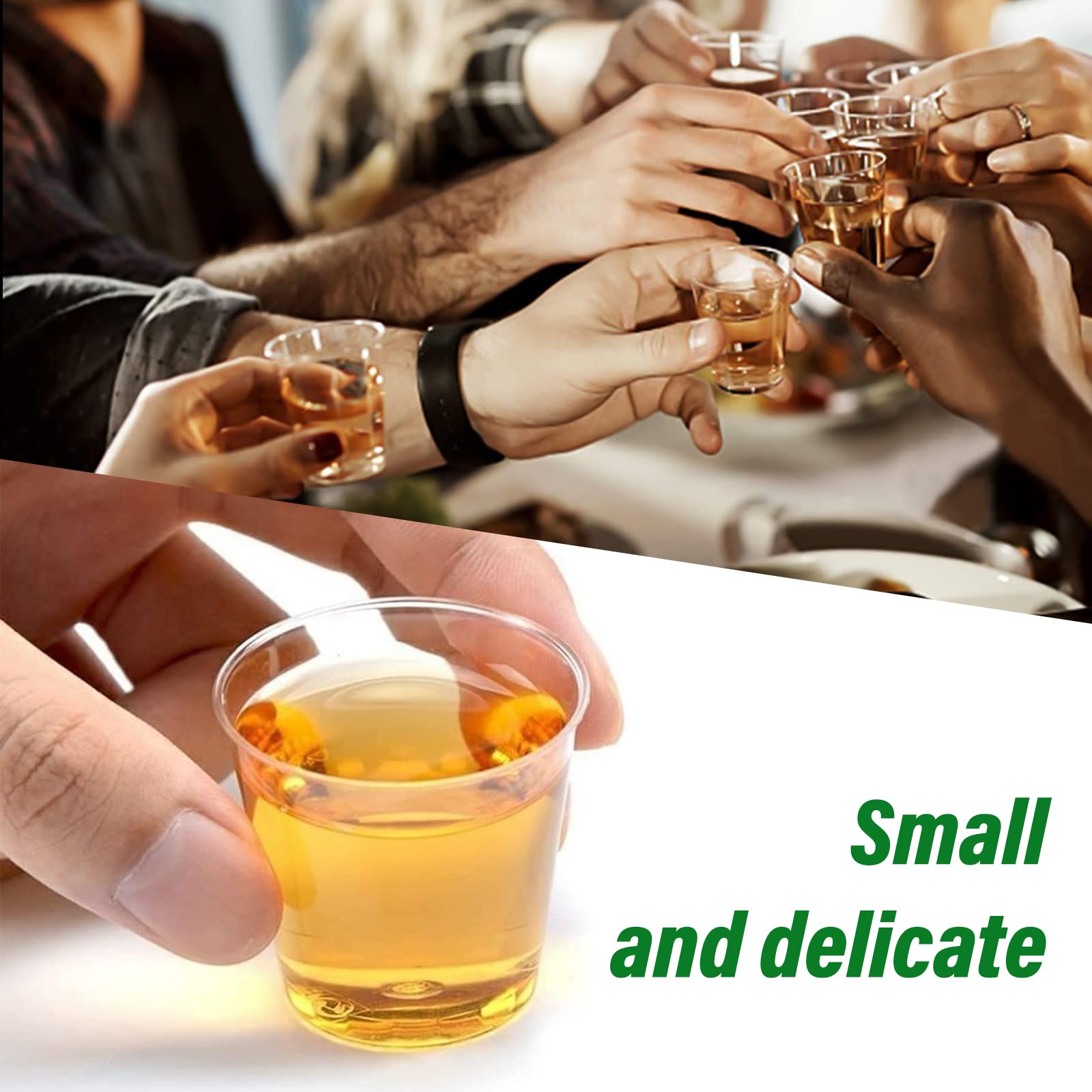 200 Bicchieri Plastica 30ml Trasparenti - Monouso, Impilabili, Per Shot, Degustazioni E Feste - Foto 3