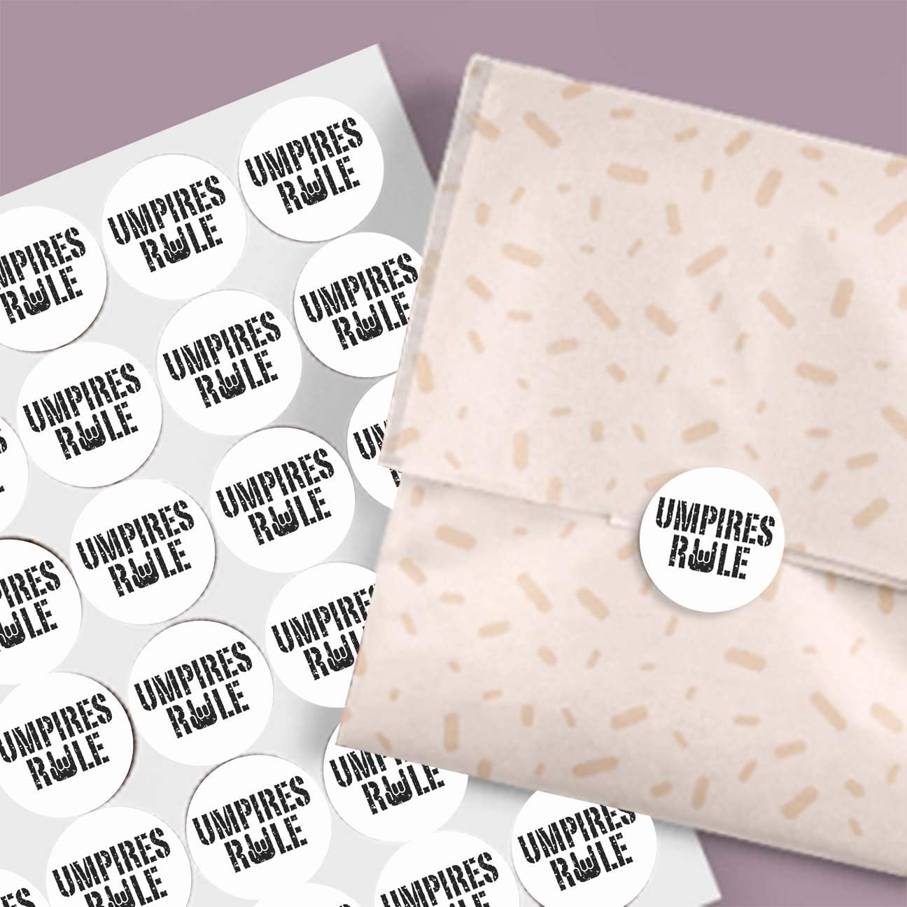 Personalized Customized Labels Tags,Customizable Stickers Umpires Rule Classic Round Sticker for Business Custom Made Stickers, 100 Stickers3X3