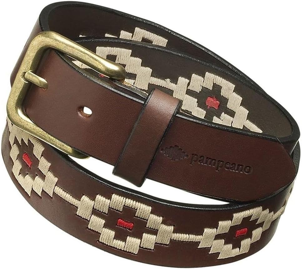 Pampeano Leather Principe Polo Belt Brown
