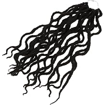Faux Locs Crochet Hair Wig for Women, High Temperature Silk Fiber Hair Extensions with Natural Look, Washable and Fashionable, for Weddings and Appointments